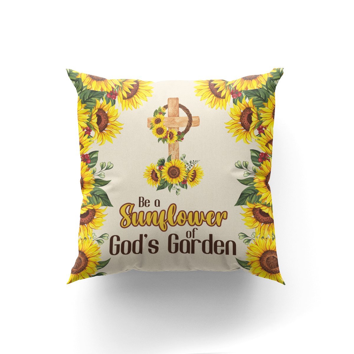 Beautiful Cross Pillowcase - Sunflower Of Gods Garden HIHN74 - 3