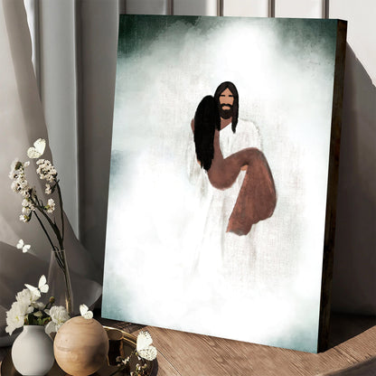 Walk You Through the Storm Canvas Poster - Jesus Wall Art - Ciaocustom