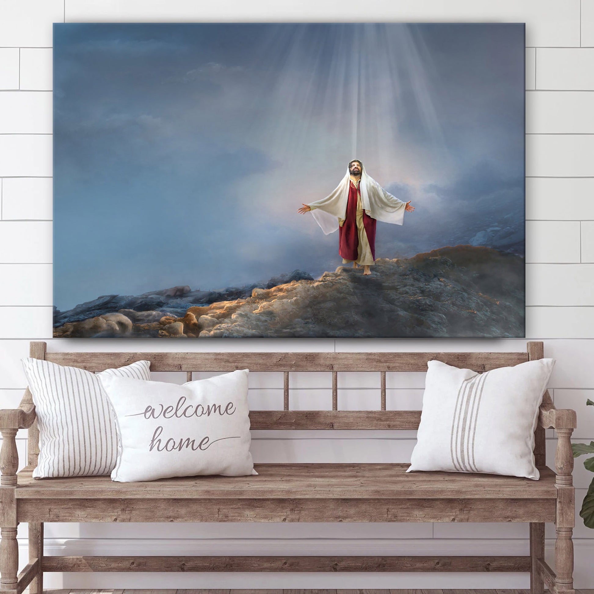 Walk In Righteousness Canvas Wall Art - Jesus Picture - Christian Wall Decor