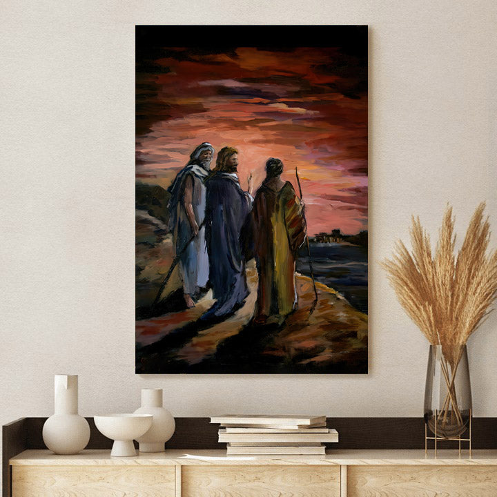 Walk To Emmaus Canvas Pictures - Jesus Canvas Painting - Christian Canvas Prints