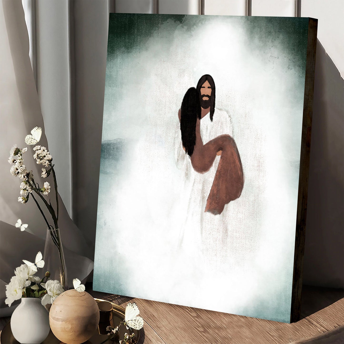 Walk You Through The Storm Canvas Wall Art - Christan Wall Decor