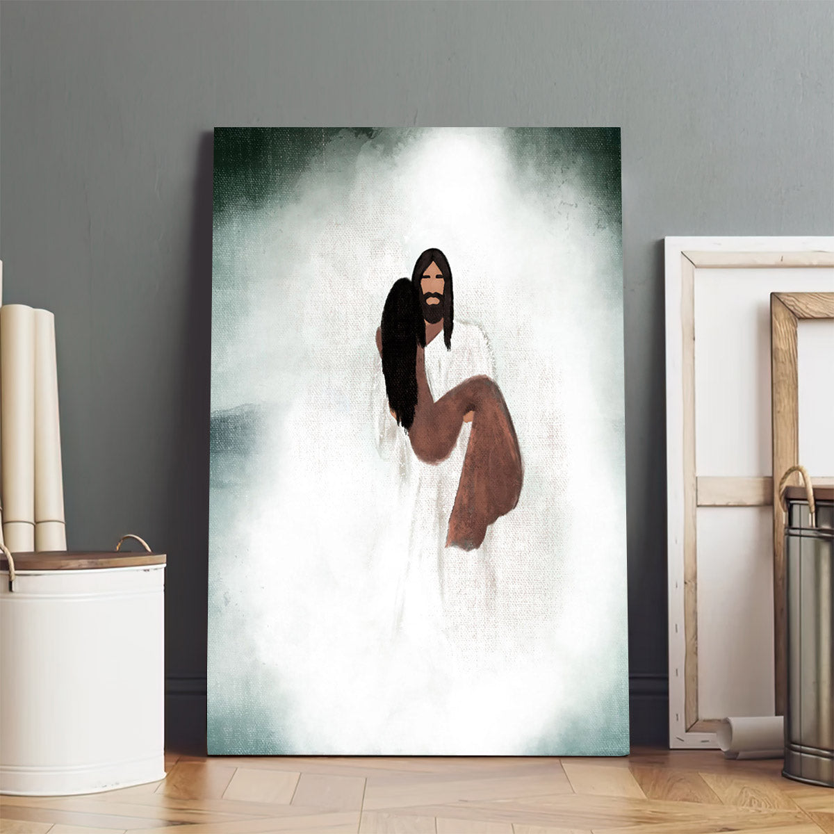 Walk You Through The Storm Canvas Wall Art - Christan Wall Decor