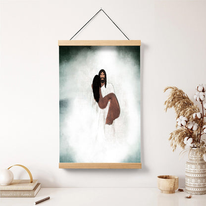 Walk You Through The Storm Hanging Canvas Wall Art - Christan Wall Decor - Religious Canvas