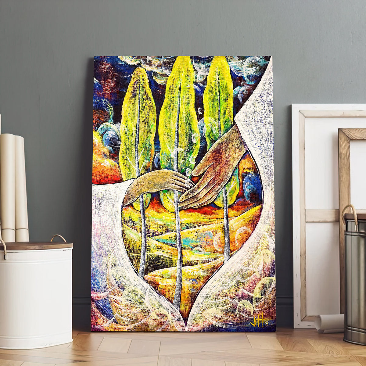 Walking With Jesus Art Christian Painting Grace Encounter - Jesus Canvas Art - Christian Wall Art