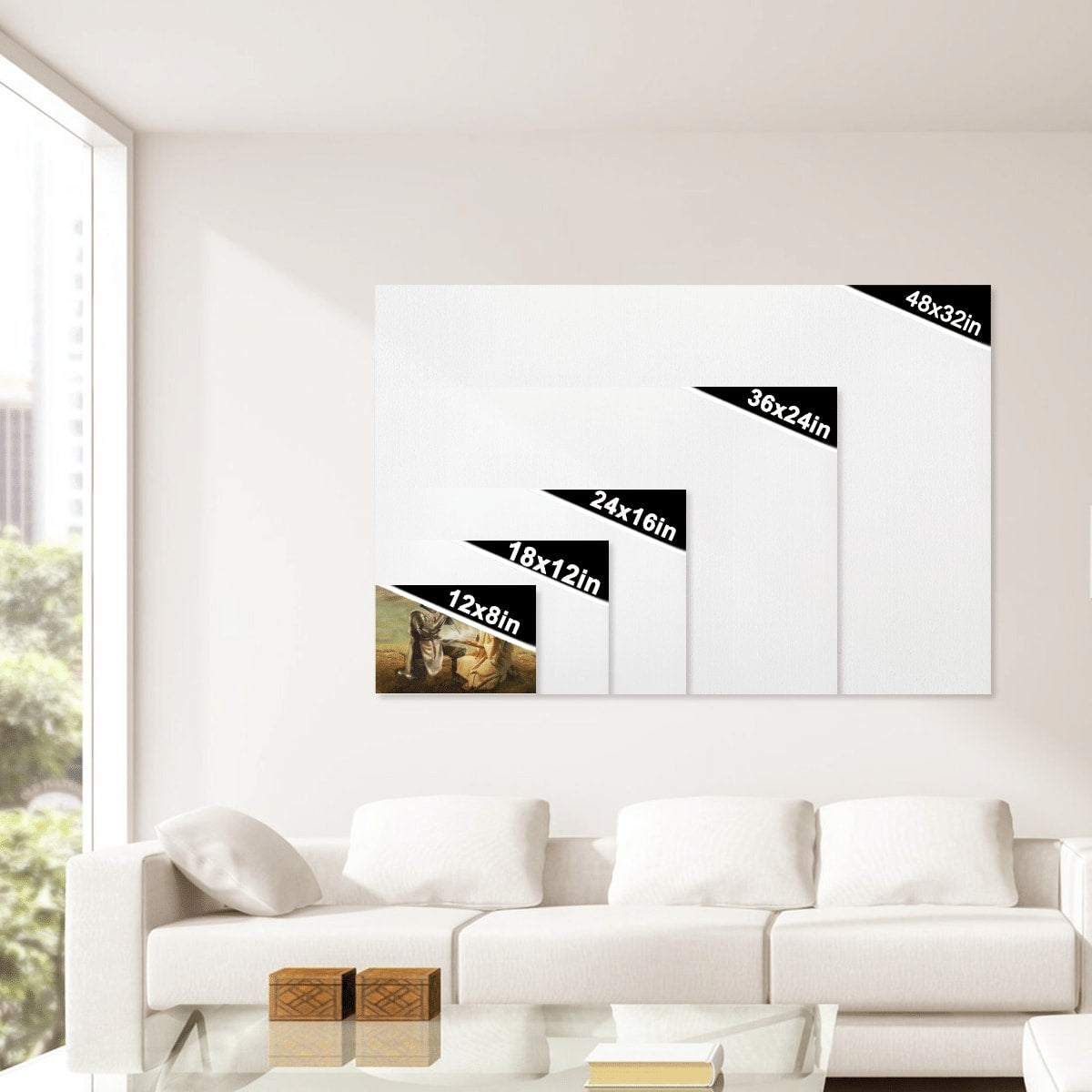 Warrior And Jesus Canvas, Christian Wall Art, Home Decor, Canvas Painting