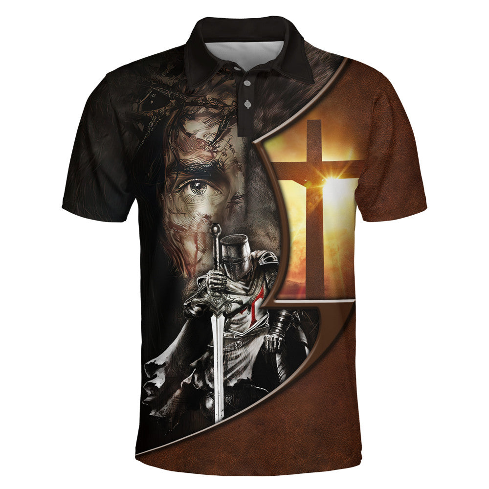 Warrior For Jesus And God Bible The Faith Polo Shirt - Christian Shirts & Shorts