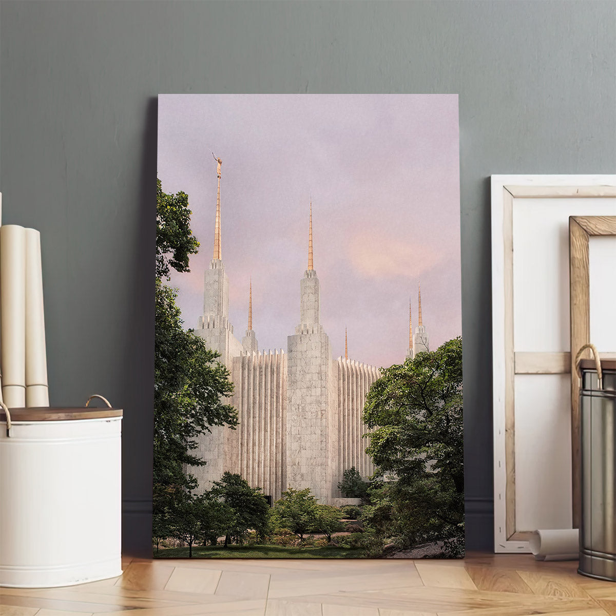 Washington Dc Temple Side Textured Canvas Pictures - Jesus Canvas Art - Christian Wall Art