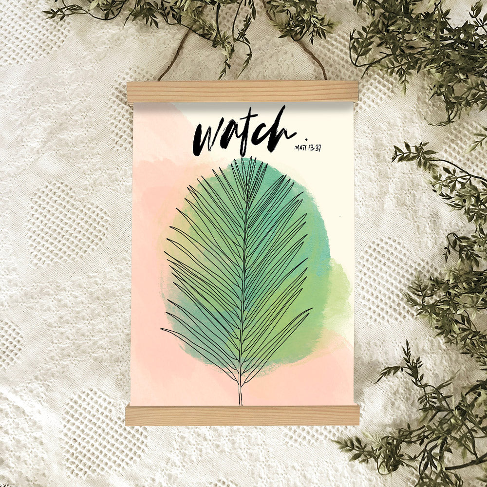 Watch Matt 13 37 Hanging Canvas Wall Art - Christan Wall Decor - Religious Canvas