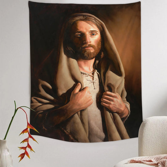 Watch With Me Tapestry - Jesus Picture - Religious Tapestry - Christian Tapestry Wall Hangings