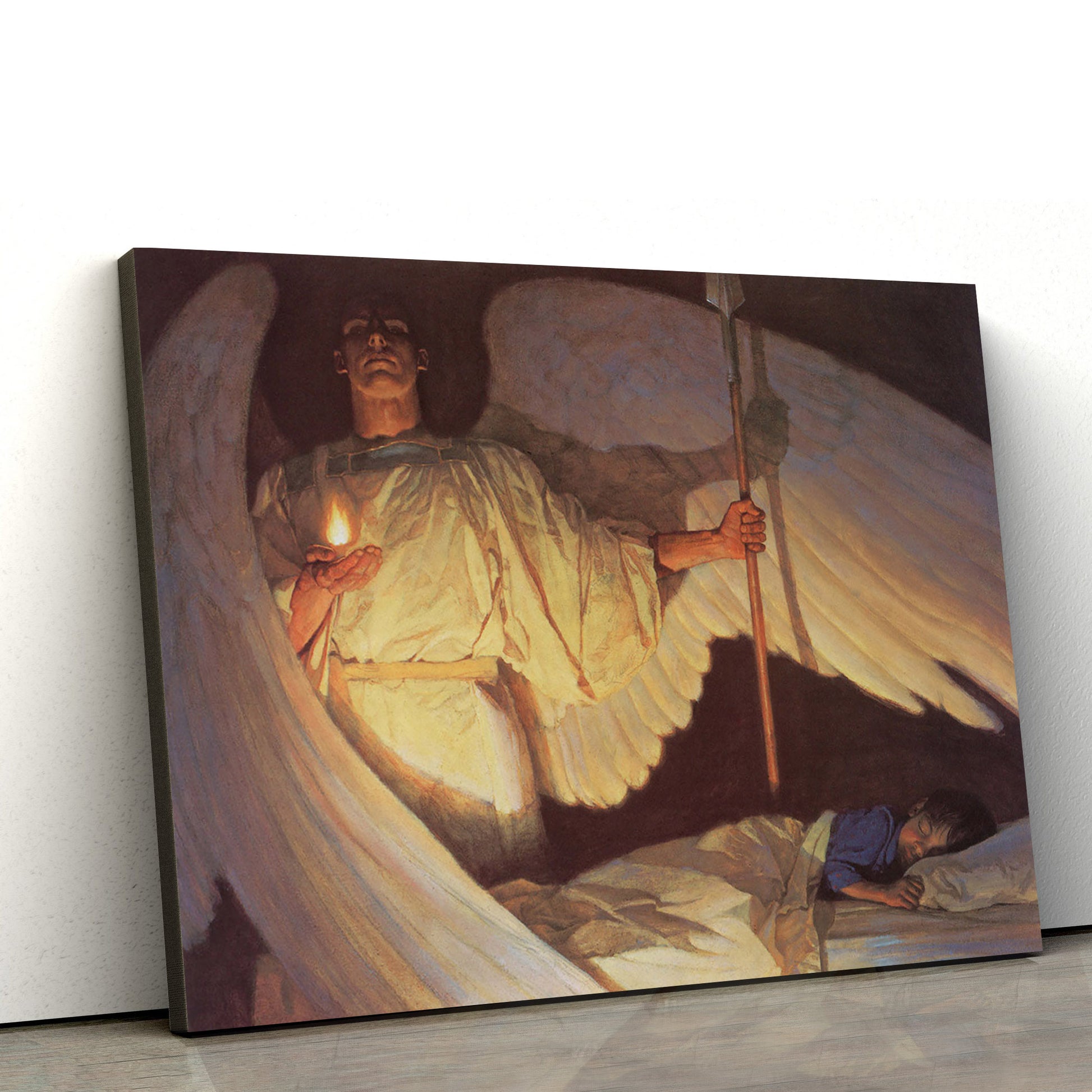 Watchers In The Night Canvas Wall Art - Christian Wall Decor