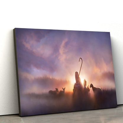 Watchful  Canvas Picture - Jesus Christ Canvas Art - Christian Wall Art