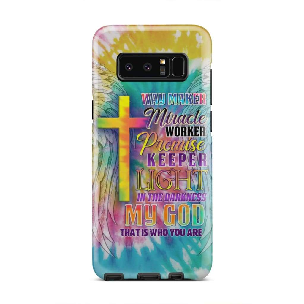 Way Maker Lyrics Cross Phone Case - Inspirational Bible Scripture iPhone Cases