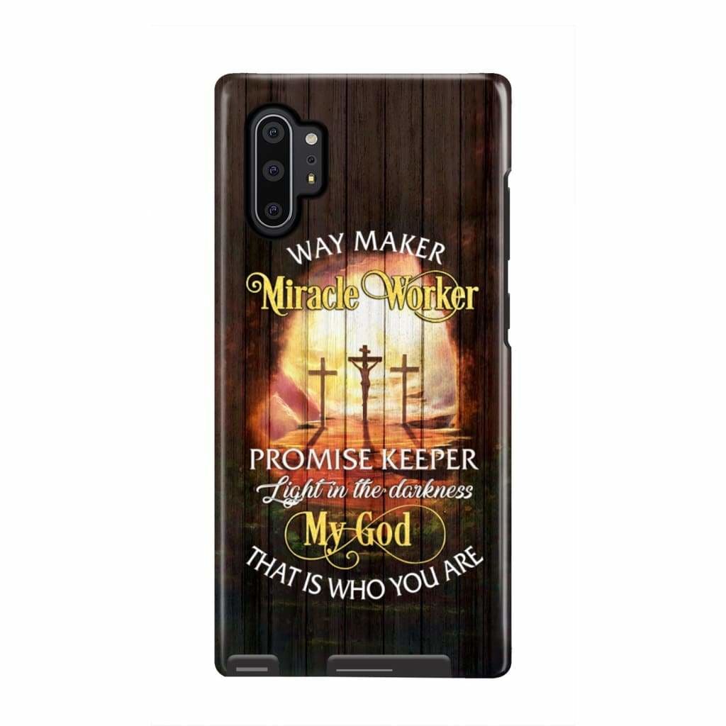 Way Maker Lyrics Three Crosses Phone Case - Scripture Phone Cases - Iphone Cases Christian