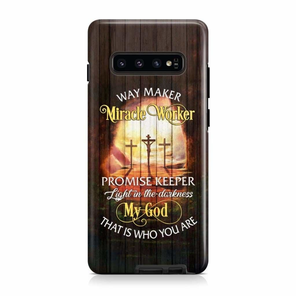 Way Maker Lyrics Three Crosses Phone Case - Scripture Phone Cases - Iphone Cases Christian
