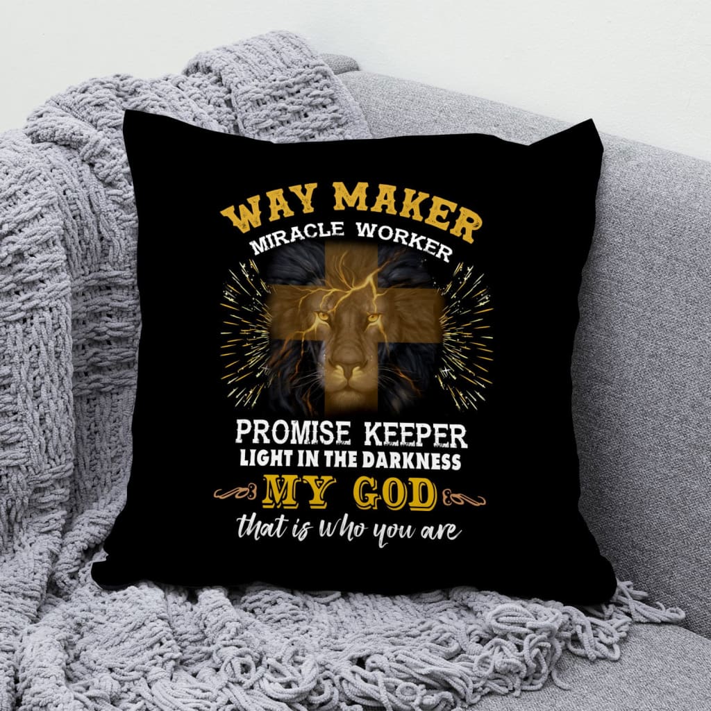 Way Maker Miracle Worker Pillow - Christian Pillows