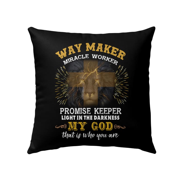 Way Maker Miracle Worker Pillow - Christian Pillows
