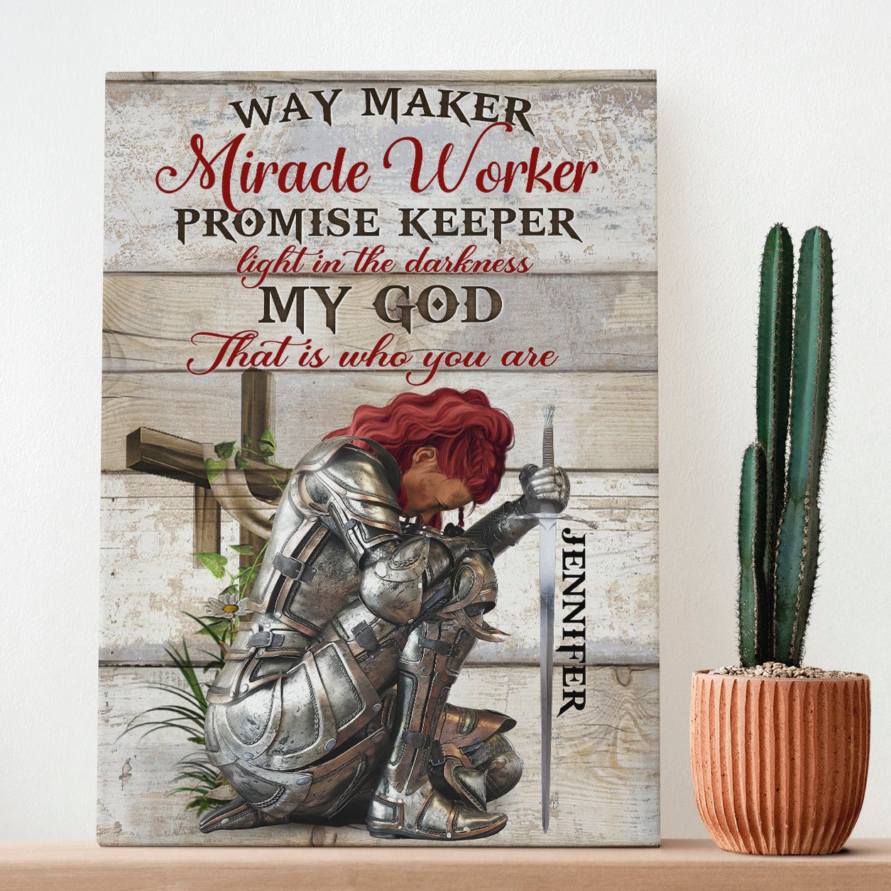 Way Maker Miracle Worker Promise Keeper Canvas Wall Art - Light In The Darkness My God That Is What You Are Canvas