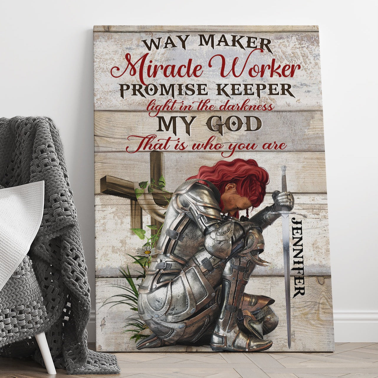 Way Maker Miracle Worker Promise Keeper Canvas Wall Art - Light In The Darkness My God That Is What You Are Canvas