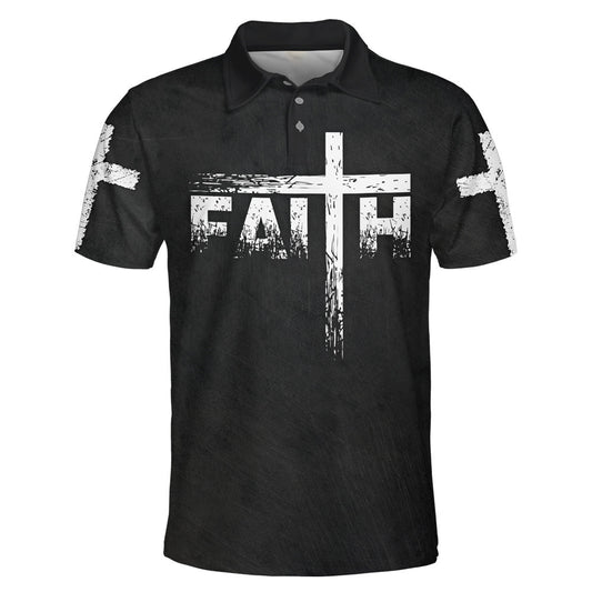 Way Maker Miracle Worker Promise Keeper Light Faith Cross Polo Shirt - Christian Shirts & Shorts