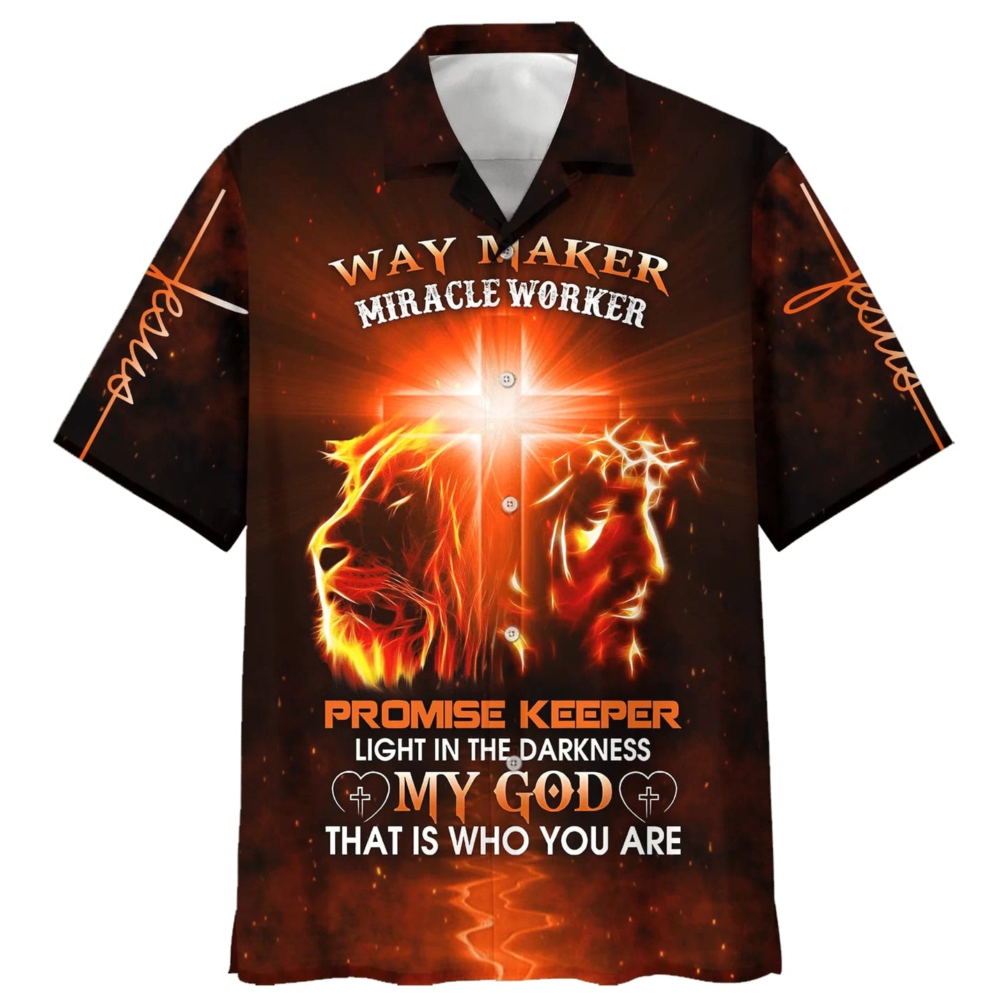 Way Maker Miracle Worker Promise Keeper Light In The Darkness My God That Is Who You Are Hawaiian Shirt - Best Hawaiian Shirts - Christian Hawaiian Shirt