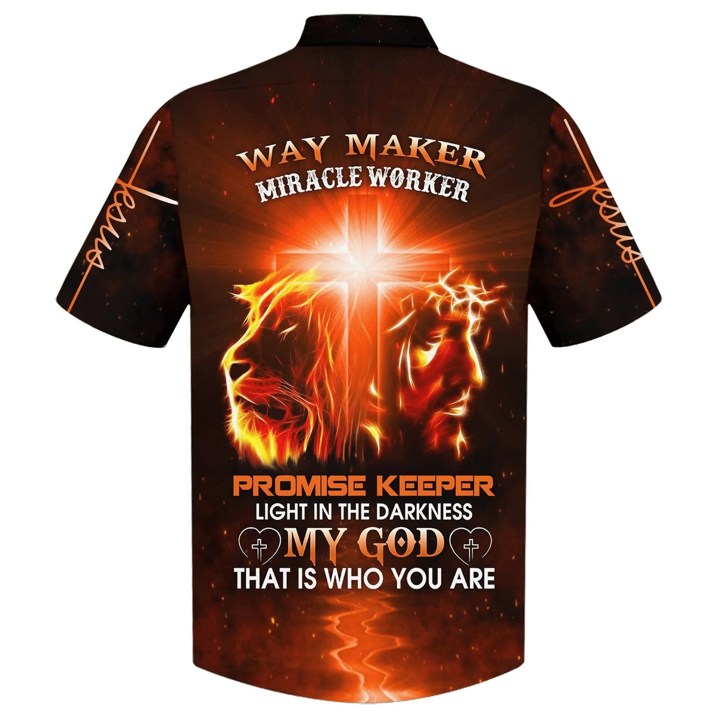 Way Maker Miracle Worker Promise Keeper Light In The Darkness My God That Is Who You Are Hawaiian Shirt - Best Hawaiian Shirts - Christian Hawaiian Shirt