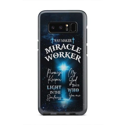 Way Maker Phone Case - Way Maker Miracle Worker Cross Christian Phone Case - Inspirational Bible Scripture iPhone Cases