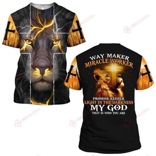 Way Maker Promise Keeper My God Jesus Shirt - Christian 3D Shirt
