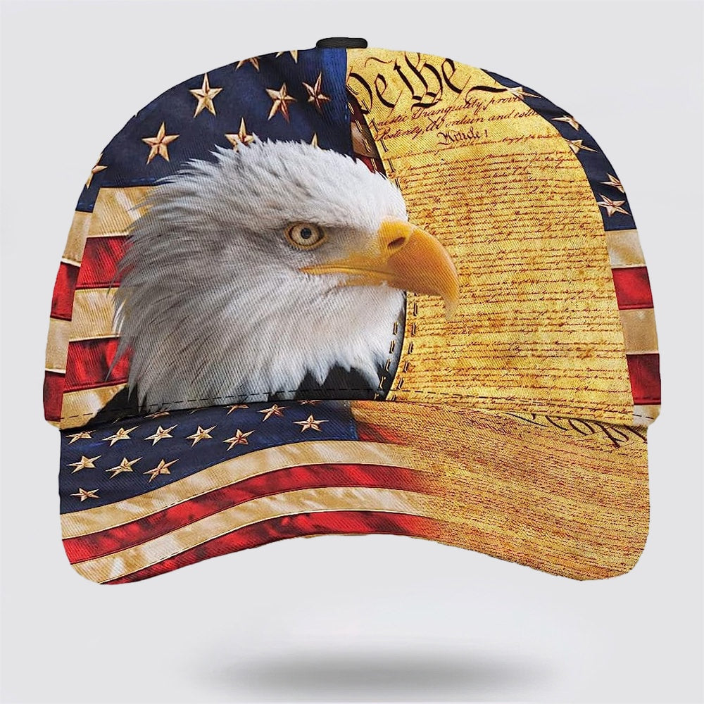 We The People Eagle Classic Hat All Over Print - Christian Hats for Men and Women