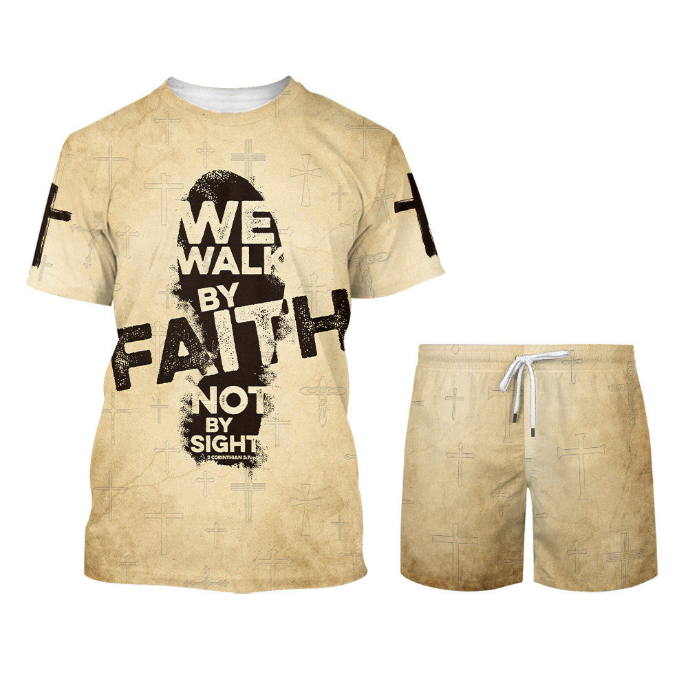We Walk By Faith Not By Sight 3d Shirts - Christian T Shirts For Men And Women