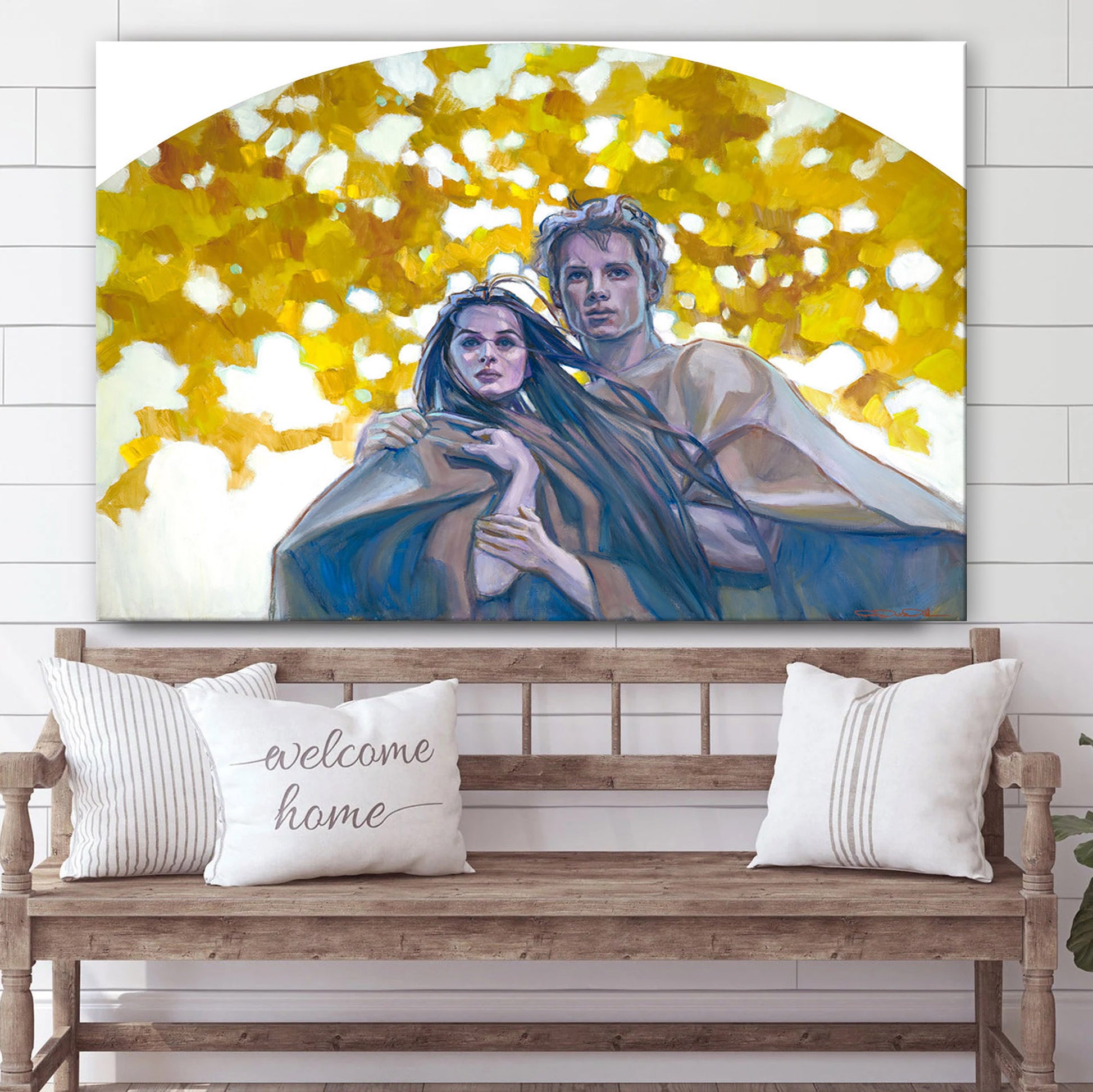 Weathering Autumn Canvas Wall Art - Jesus Christ Picture - Canvas Christian Wall Art