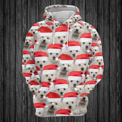 West Highland White Terrier Christmas Group All Over Print 3D Hoodie For Men And Women, Best Gift For Dog lovers, Best Outfit Christmas