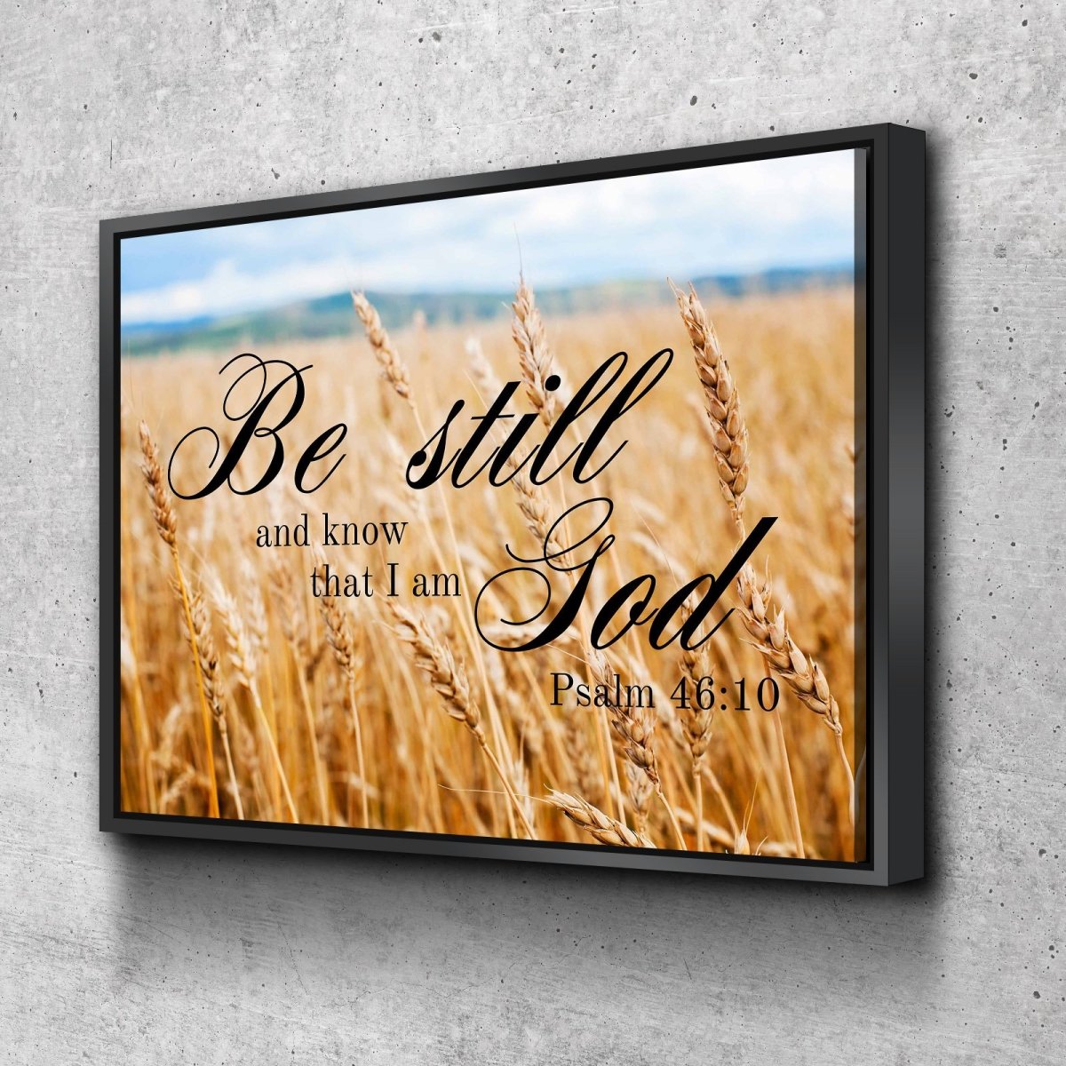 Wheat Fields & Be Still Canvas - Christian Canvas Wall Art
