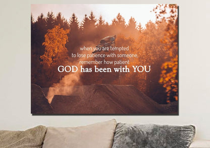 When You Are Tempted To Lose Patience With Someone Canvas Wall Art Print - Christian Canvas Wall Art