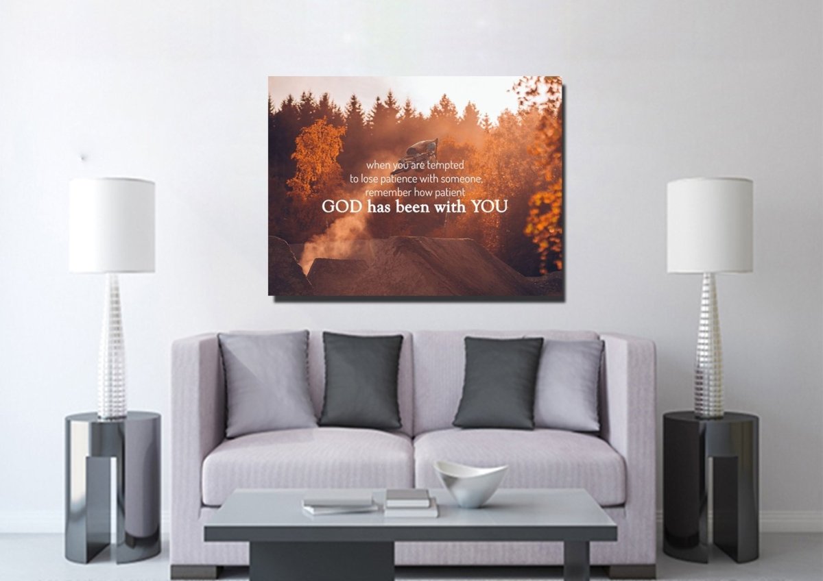 When You Are Tempted To Lose Patience With Someone Canvas Wall Art Print - Christian Canvas Wall Art