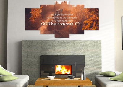 When You Are Tempted To Lose Patience With Someone Canvas Wall Art Print - Christian Canvas Wall Art