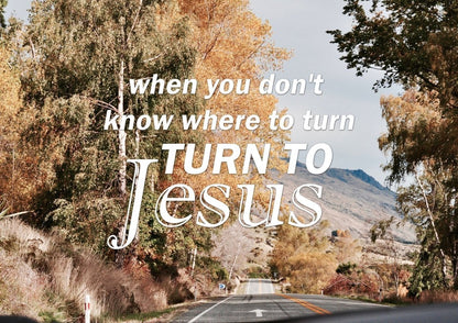 When You Don't Know Where To Turn Canvas Wall Art Print - Christian Canvas Wall Art