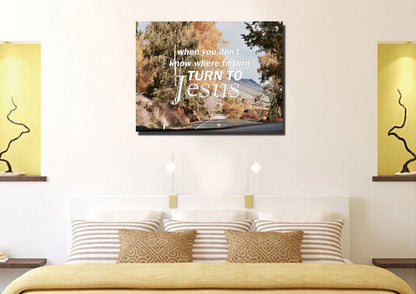 When You Don't Know Where To Turn Canvas Wall Art Print - Christian Canvas Wall Art