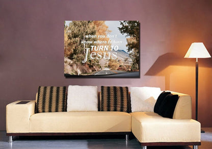 When You Don't Know Where To Turn Canvas Wall Art Print - Christian Canvas Wall Art