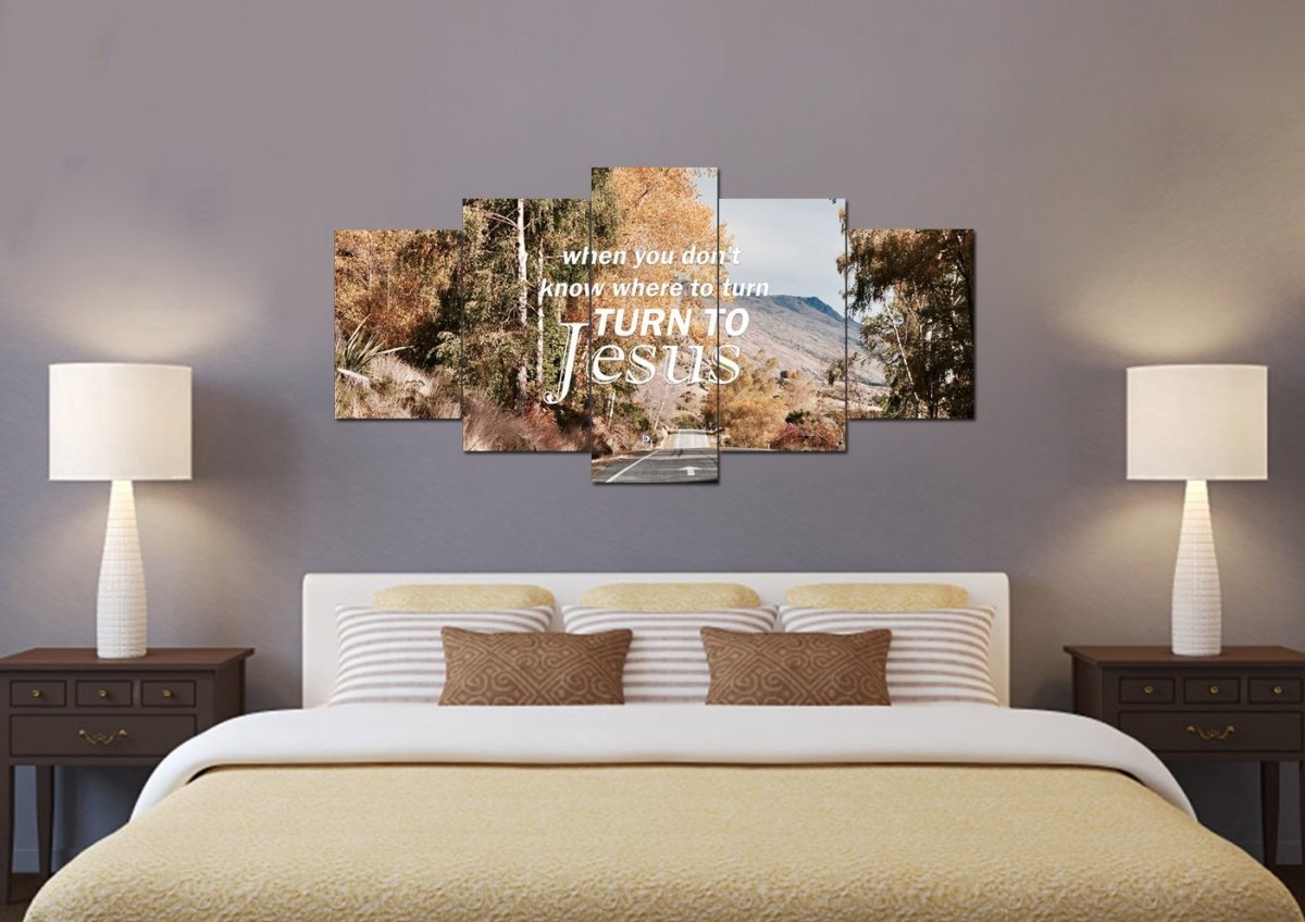 When You Don't Know Where To Turn Canvas Wall Art Print - Christian Canvas Wall Art