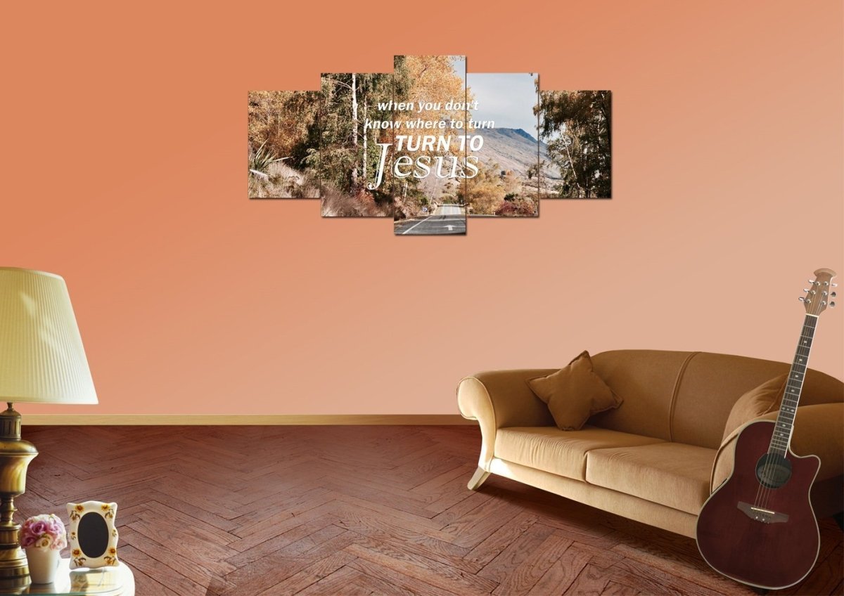 When You Don't Know Where To Turn Canvas Wall Art Print - Christian Canvas Wall Art