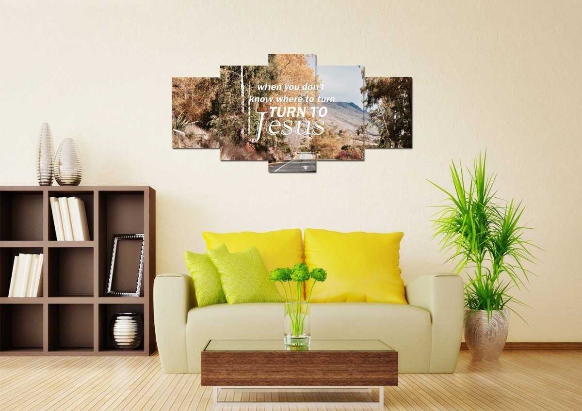 When You Don't Know Where To Turn Canvas Wall Art Print - Christian Canvas Wall Art