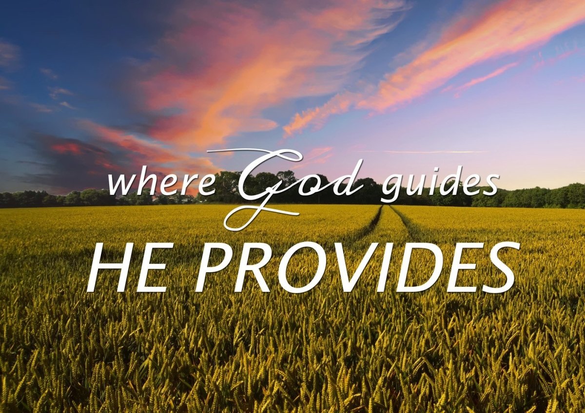 Where God Guides, He Provides Canvas Wall Art Print - Christian Canvas Wall Art
