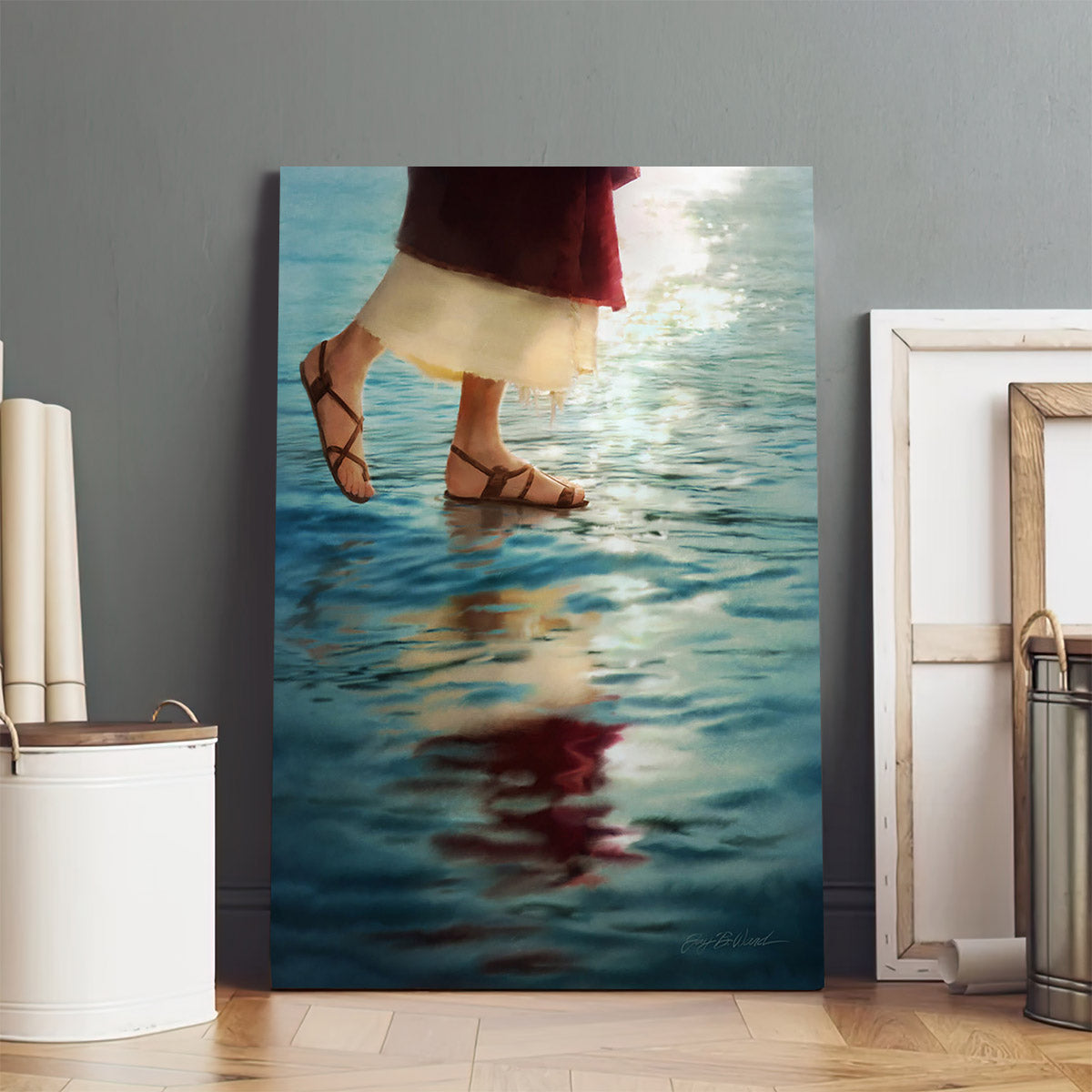 Where Jesus Walked Canvas Picture - Jesus Christ Canvas Art - Christian Wall Canvas