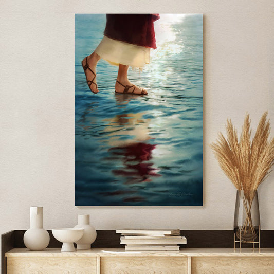 Where Jesus Walked Canvas Wall Art - Jesus Canvas Pictures - Christian Canvas Wall Art