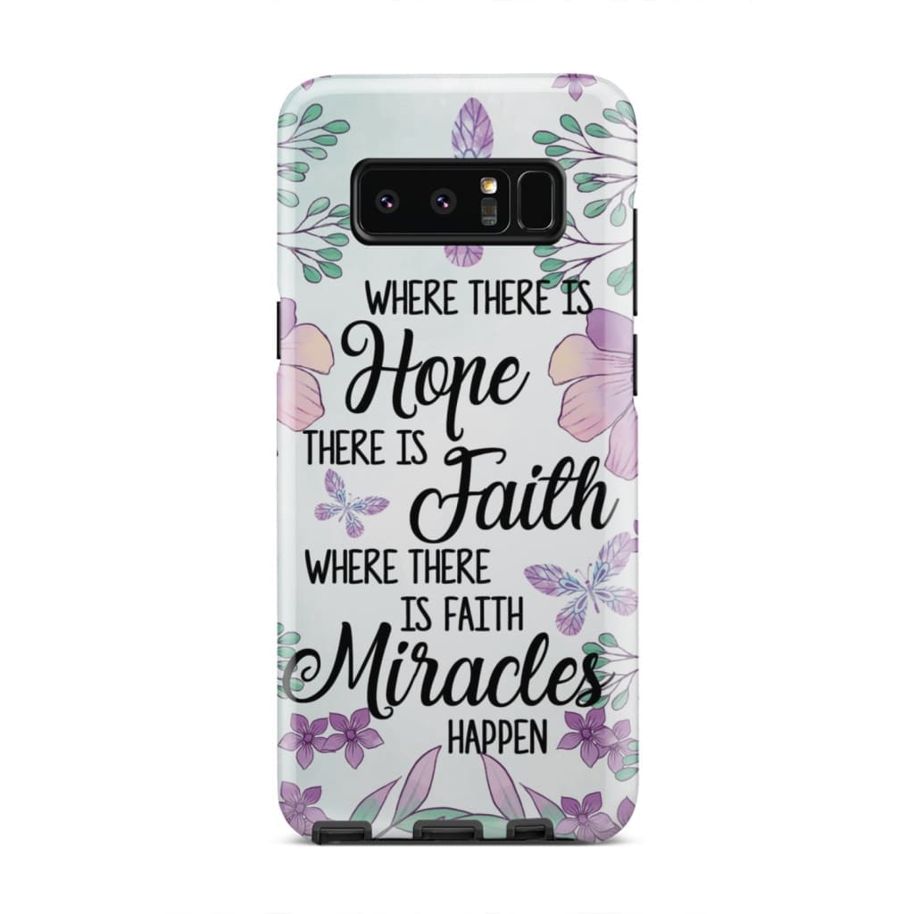 Where There Is Hope There Is Faith Phone Case - Christian Phone Cases - Religious Phone Case