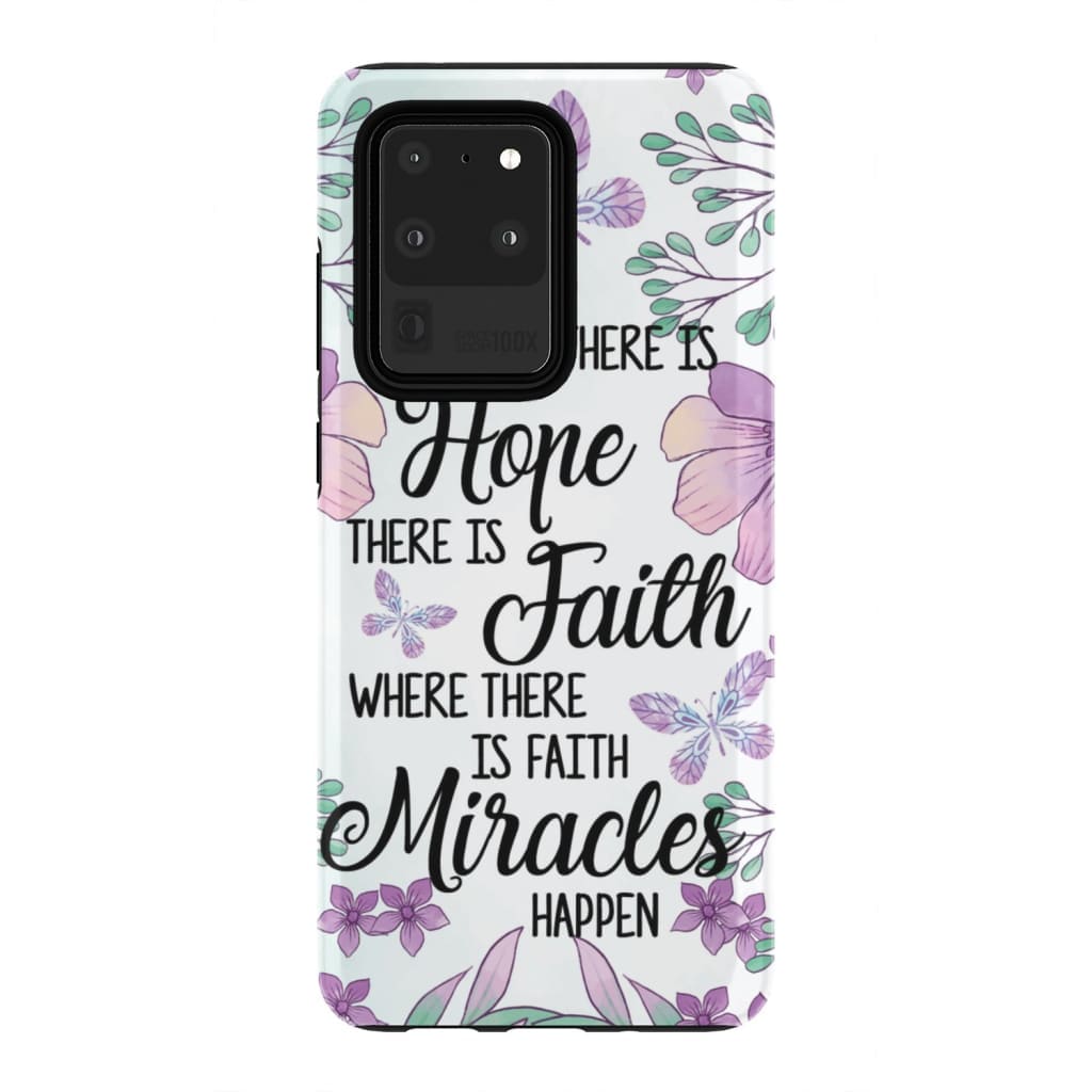 Where There Is Hope There Is Faith Phone Case - Christian Phone Cases - Religious Phone Case