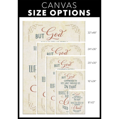 While We Were Yet Sinners Romans 58 Kjv Canvas Wall Art - Christian Canvas Prints - Bible Verse Canvas