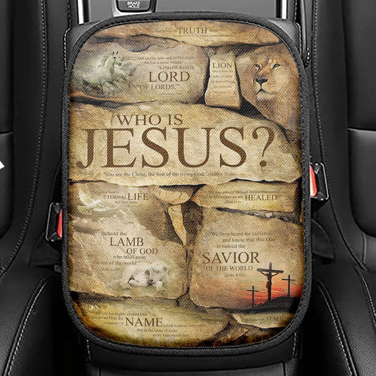 Who Is Jesus Seat Box Cover, The Son Of The Living God, Mathew 16 16 Christian Car Interior Accessories