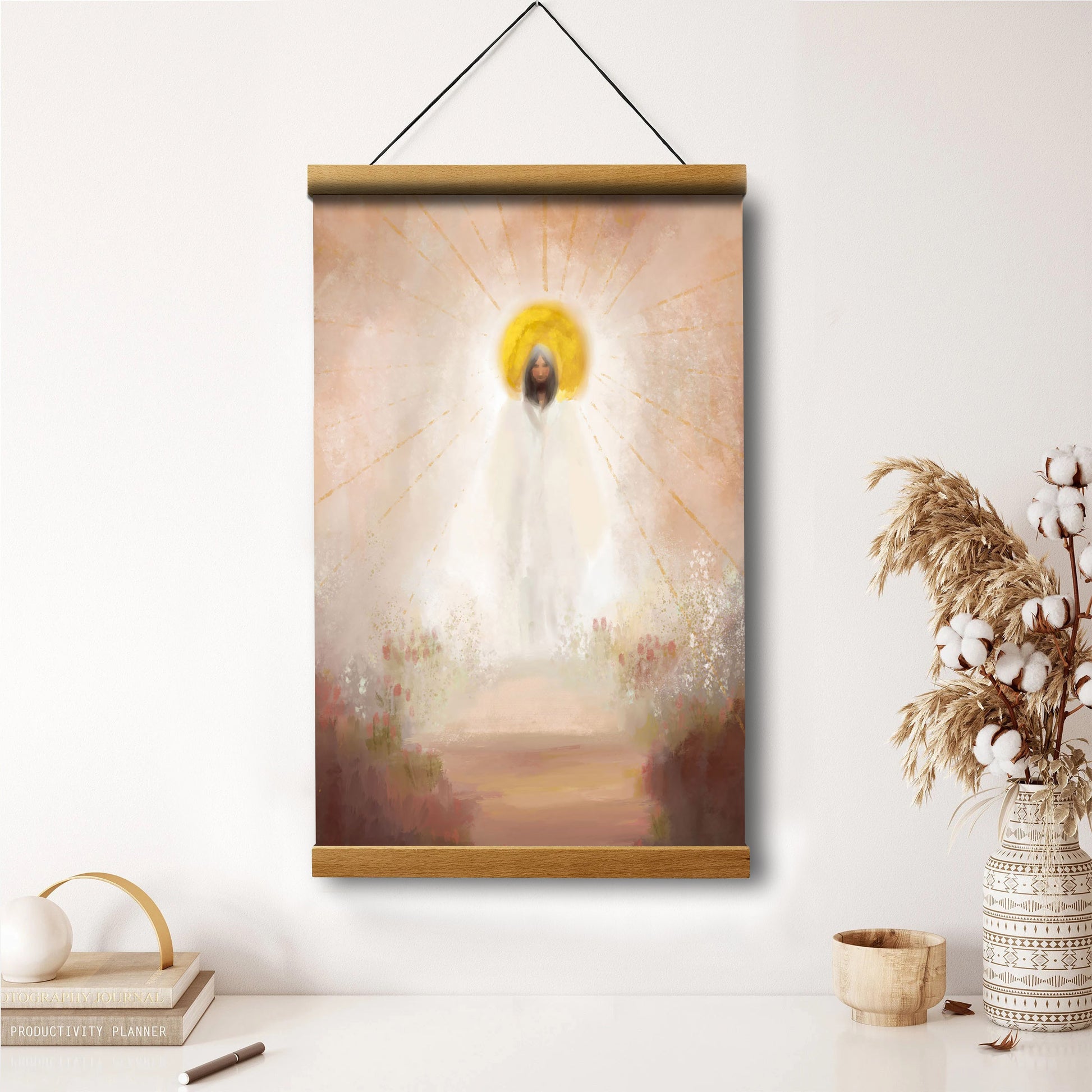 Why Hast Thou Forsaken Me Hanging Canvas Wall Art - Jesus Picture - Jesus Portrait Canvas - Religious Canvas
