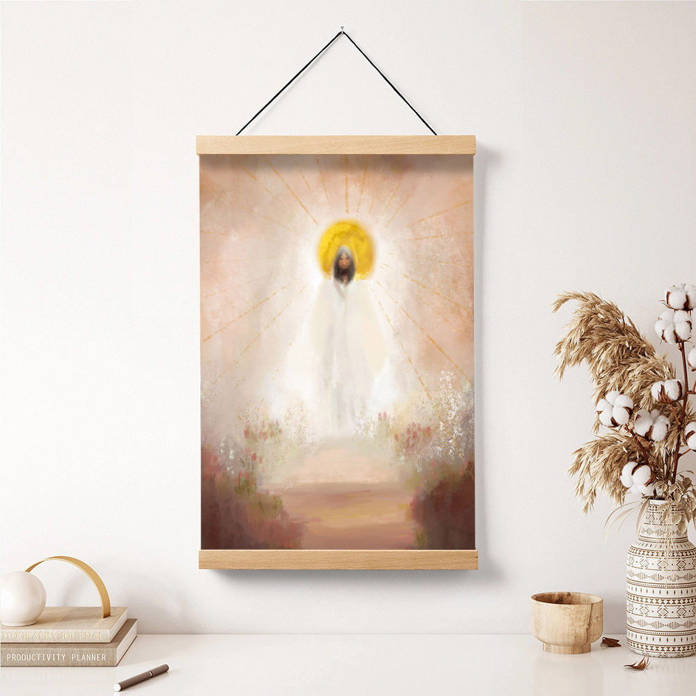 Why Hast Thou Forsaken Me Hanging Canvas Wall Art - Jesus Picture - Jesus Portrait Canvas - Religious Canvas